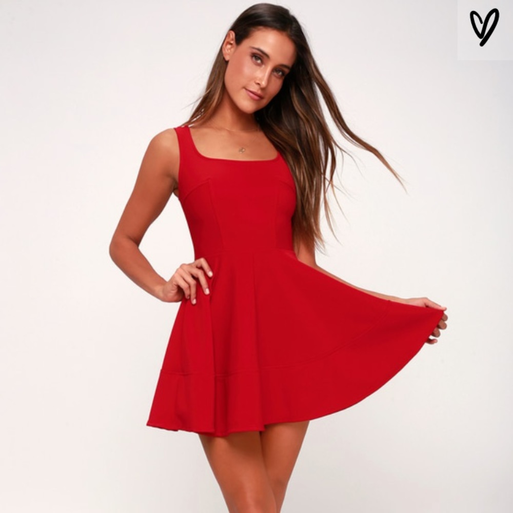 Red Lulu’s dress